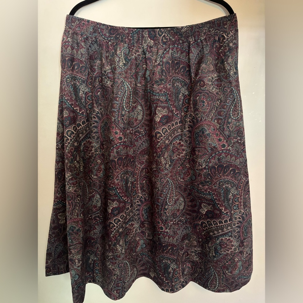 Vintage Inseparables paisley maxi skirt